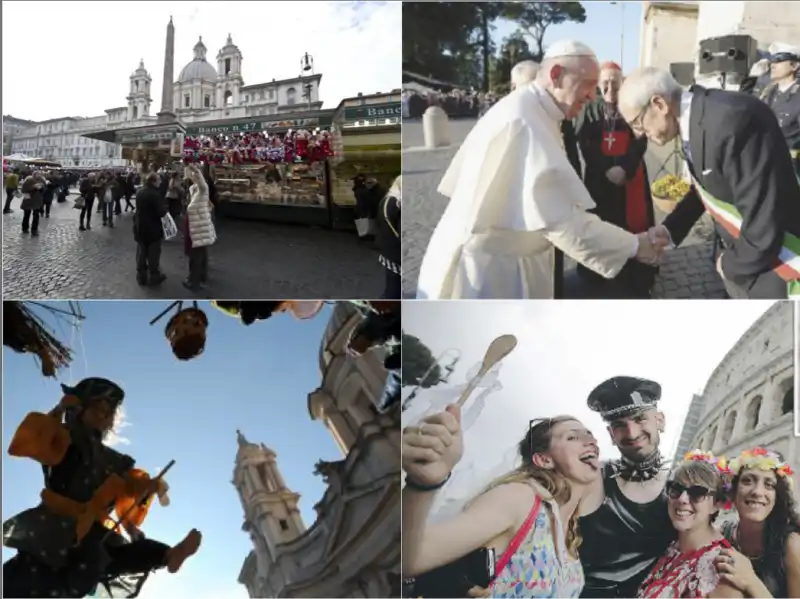 PIAZZA NAVONA PRESEPI GAY