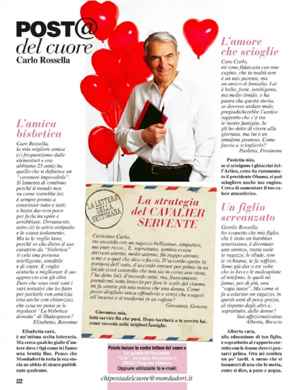 POSTA DEL CUORE CARLO ROSSELLA