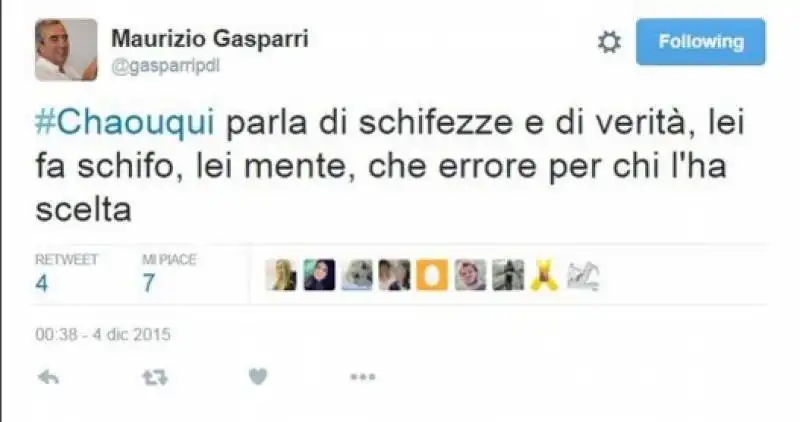 scazzo twitter tra francesca chaouqui e gasparri