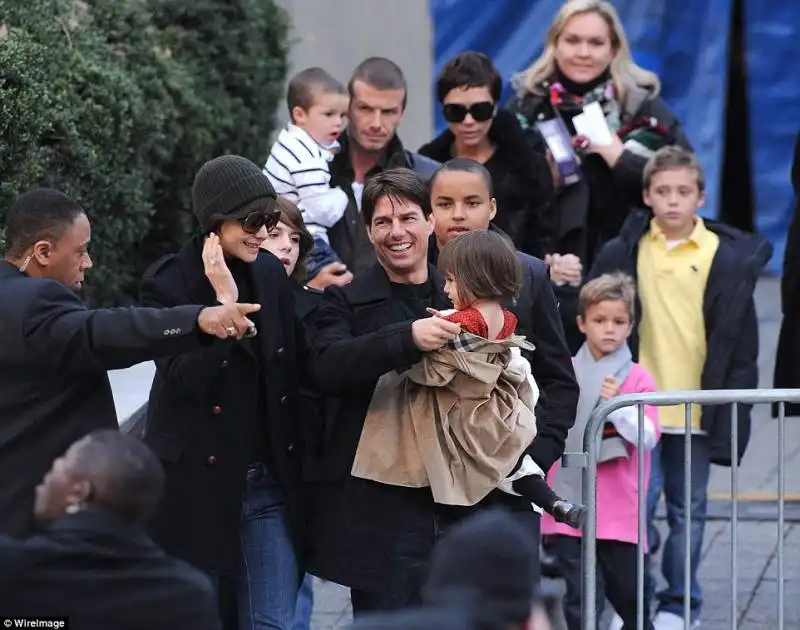 tom cruise con david e victoria beckham