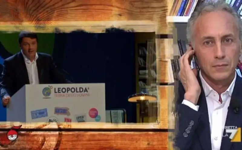 travaglio commenta renzi  alla leopolda