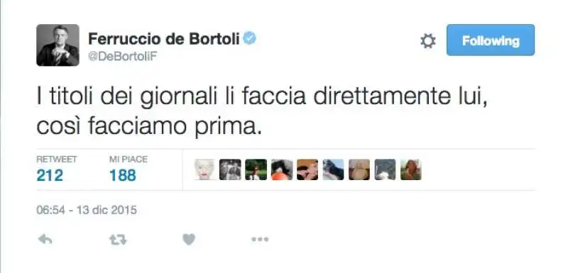 tweet di de bortoli contro renzi