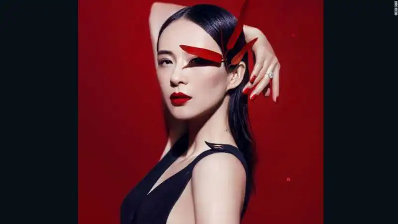 zhang ziyi ritratta da chen man per harper s bazaar