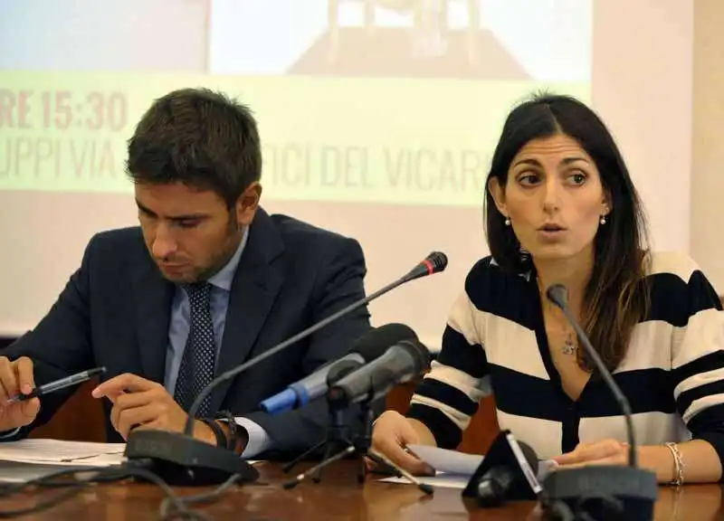 alessandro  di battista virginia raggi 