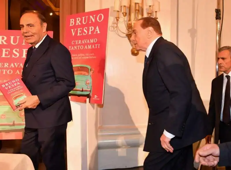 bruno vespa e silvio berlusconi