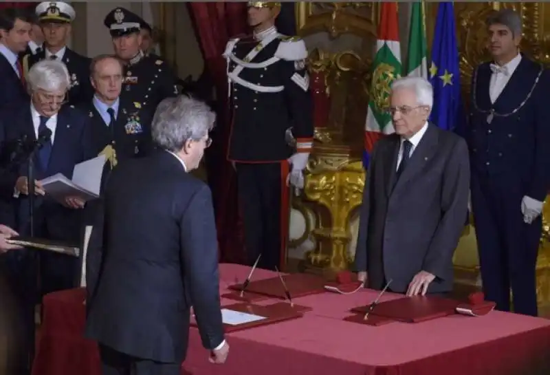 gentiloni e mattarella