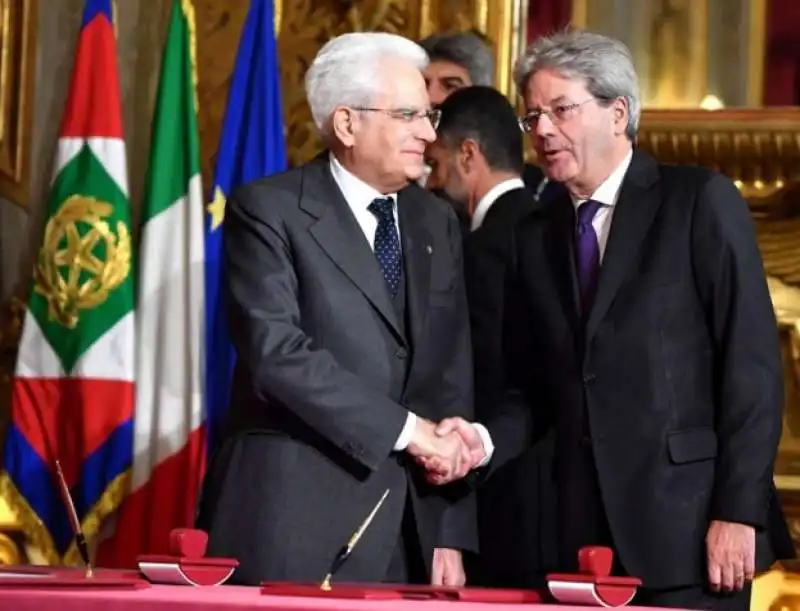 mattarella e gentiloni