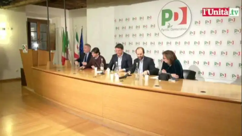 MATTEO RENZI IN DIREZIONE PD