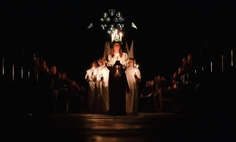 sankta lucia festival a stoccolma