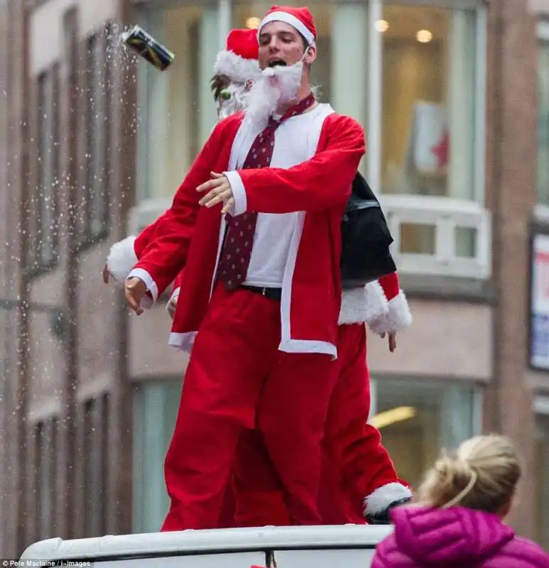 ubriachi per santacon