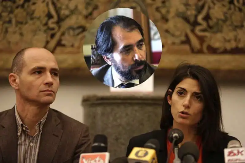 VIRGINIA RAGGI DANIELE FRONGIA RAFFAELE MARRA