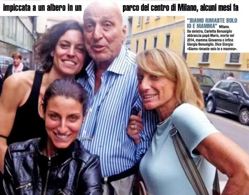 carlotta benusiglio con la famiglia