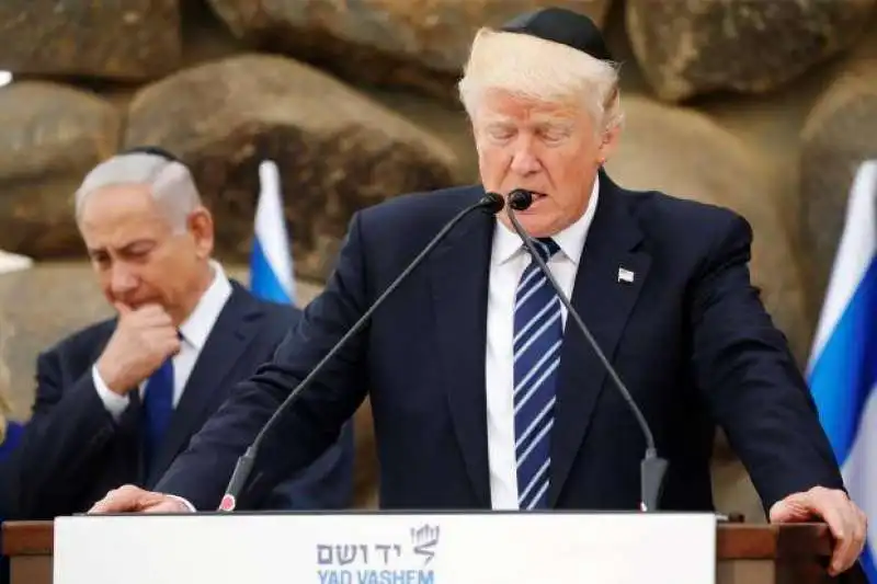 donald trump allo yad vashem