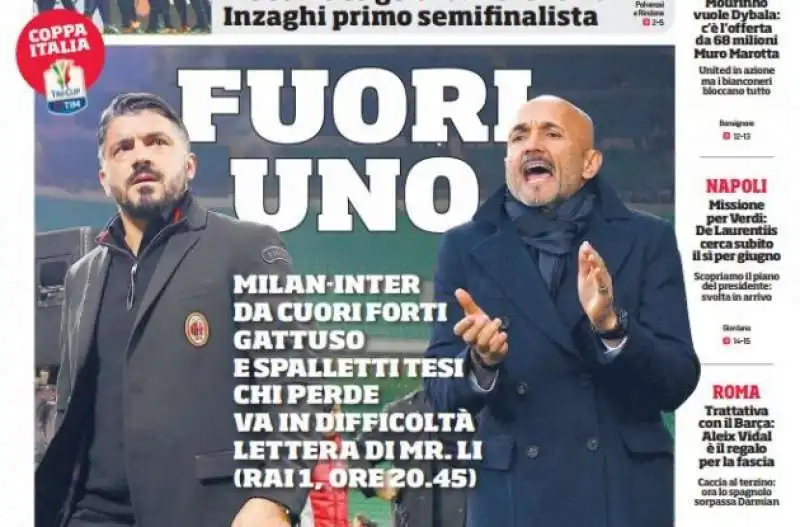 gattuso spalletti corriere dello sport