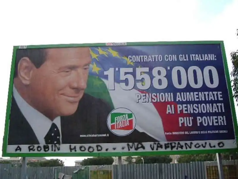 LE PROMESSE ELETTORALI DI BERLUSCONI  