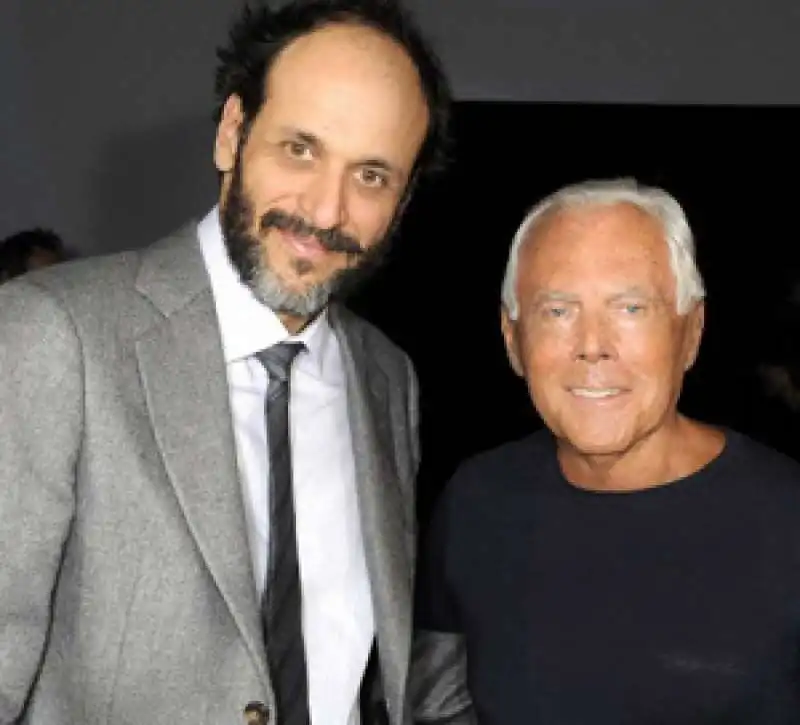 LUCA GUADAGNINO E GIORGIO ARMANI