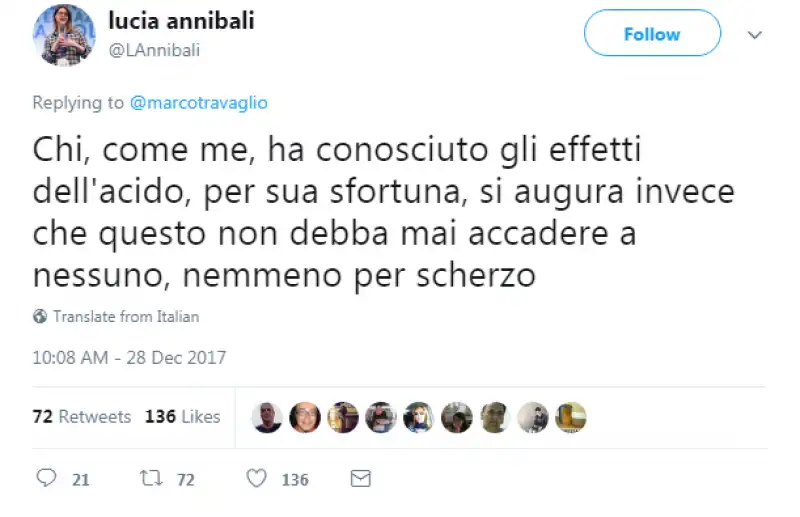 LUCIA ANNIBALI RISPONDE A MARCO TRAVAGLIO