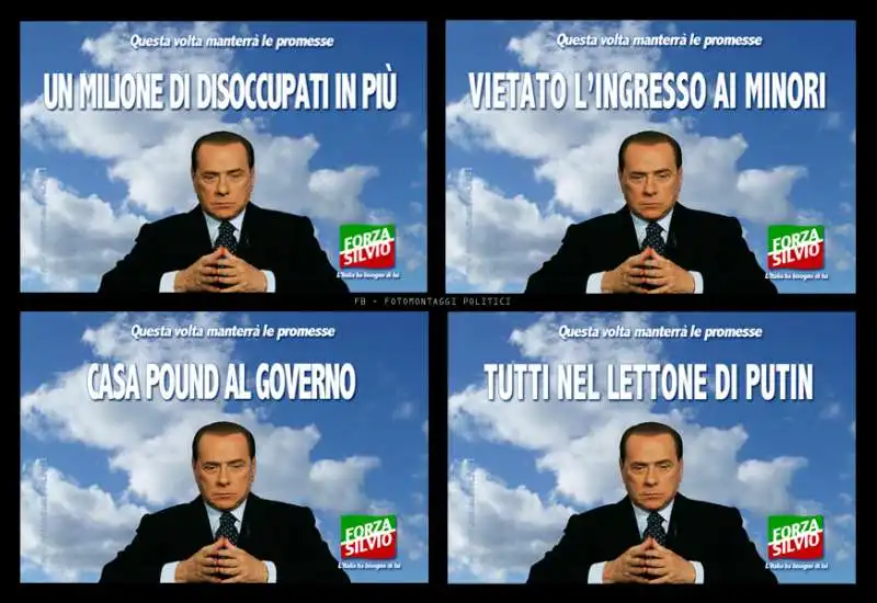 MEME SULLE PROMESSE ELETTORALI DI BERLUSCONI