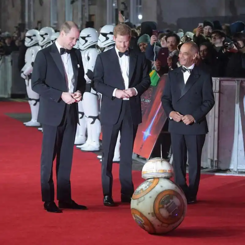 wiliam e harry last jedi premiere