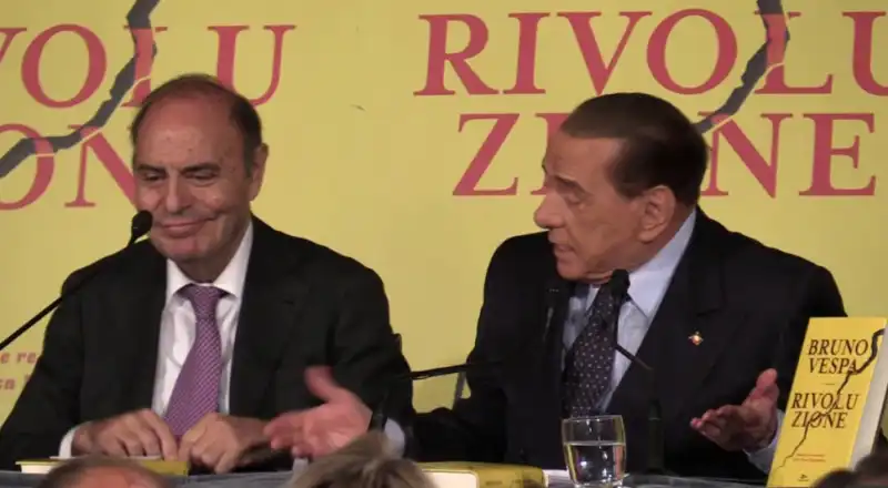 berlusconi alla presentazione del libro di vespa