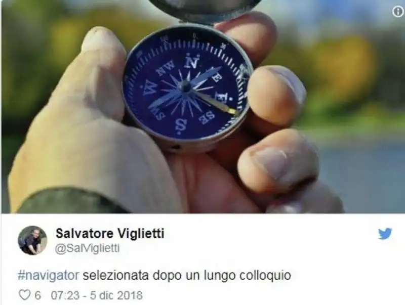 il 'navigator' di maio visto da twitter 7