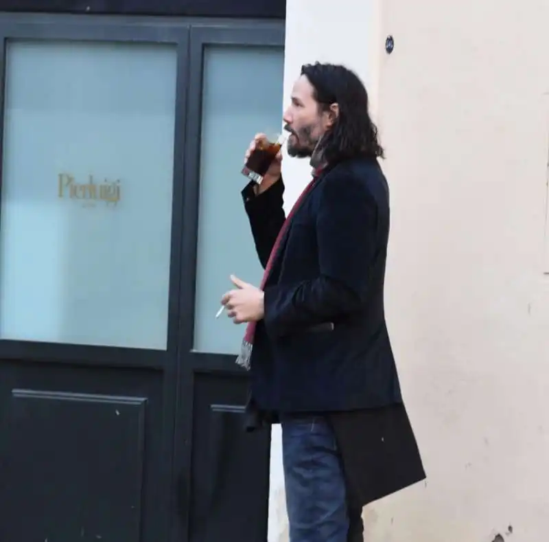 keanu reeves a roma con la sorella malata foto barillari 5