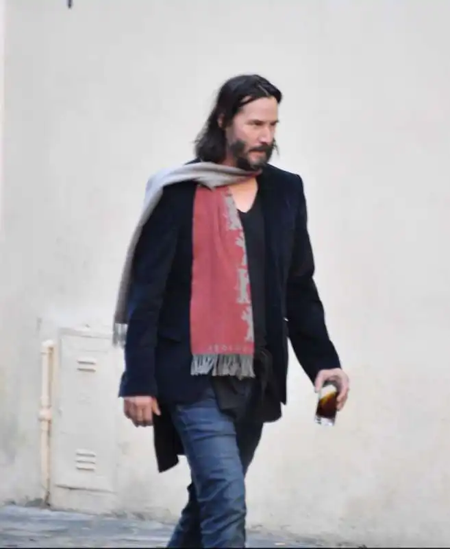 keanu reeves a roma con la sorella malata foto barillari 6