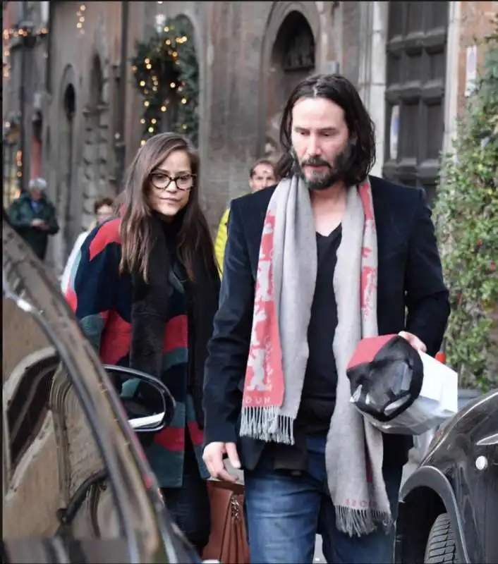 keanu reeves a roma con la sorella malata foto barillari 8