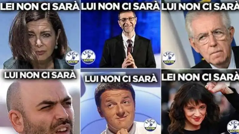 lui non ci sara' la campagna social di salvini 1