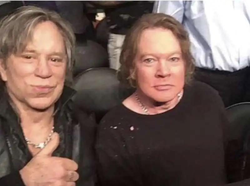 MICKEY ROURKE AXL ROSE