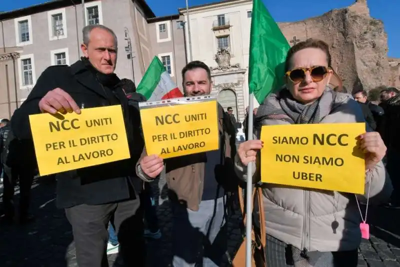 protesta degli ncc a roma 28