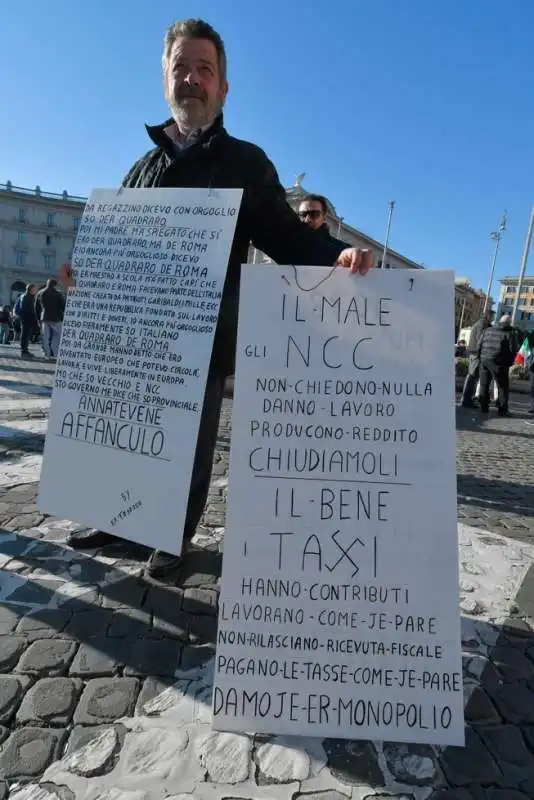 protesta degli ncc a roma 33