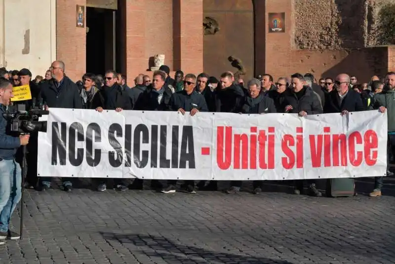 protesta degli ncc a roma 8