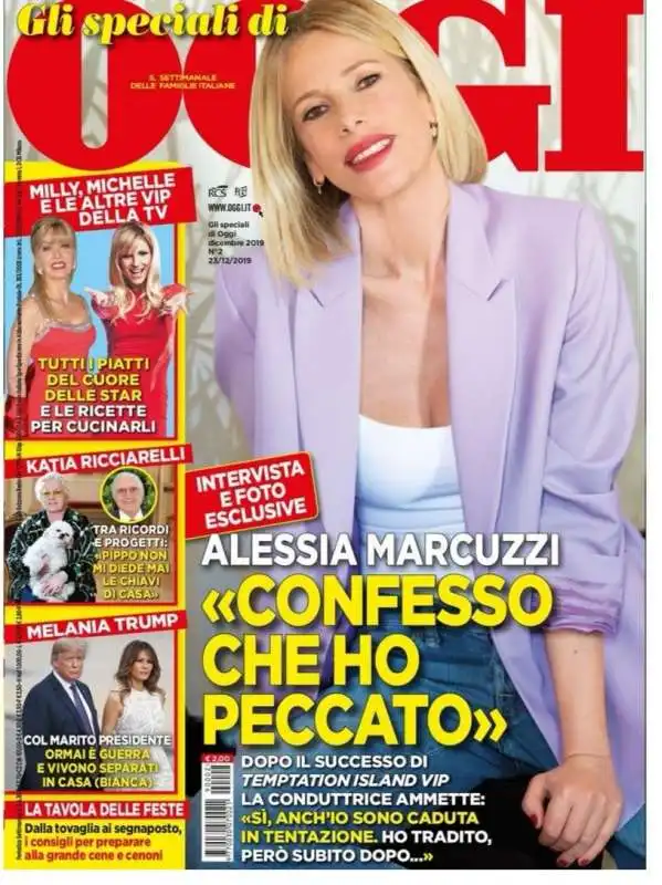 alessia marcuzzi su oggi 