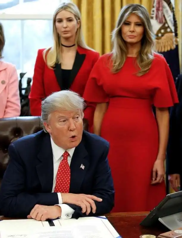 donald trump, melania e ivanka