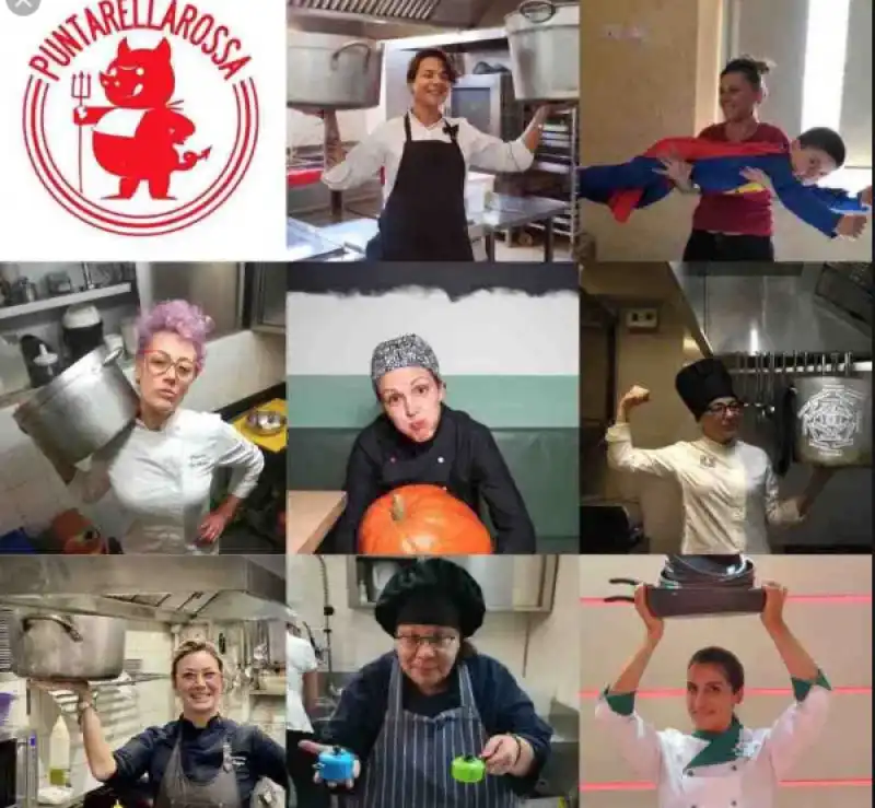 donne chef puntarella rossa