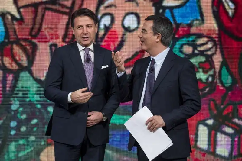 giuseppe conte con giovanni floris a dimartedi' 1