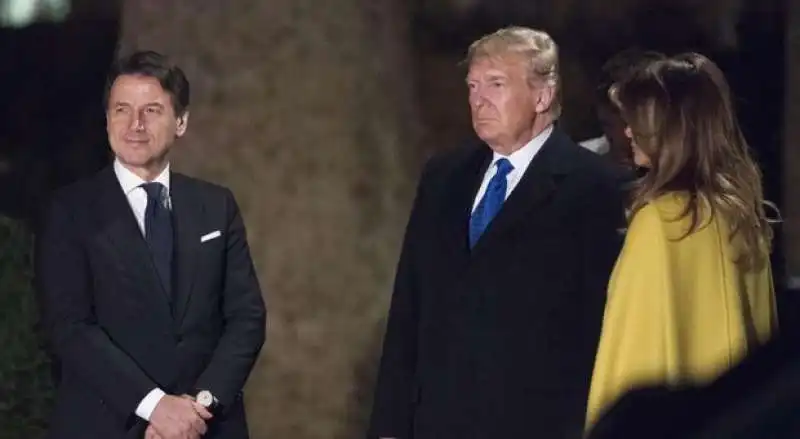 giuseppe conte scrocca un passaggio nella limousine di trump