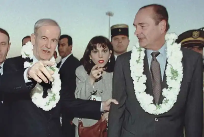 hafiz al assad con jacques chirac