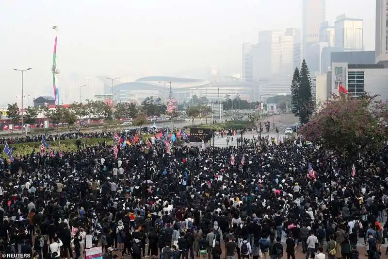 hong kong, proteste in difesa degli uiguri 5