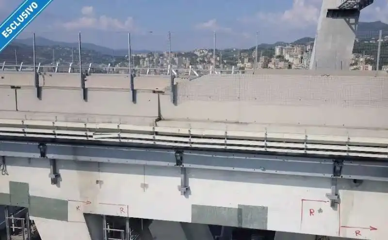 il ponte morandi nel video girato da un drone 3