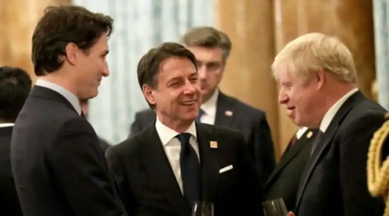 justin trudeau, giuseppe conte e boris johnson