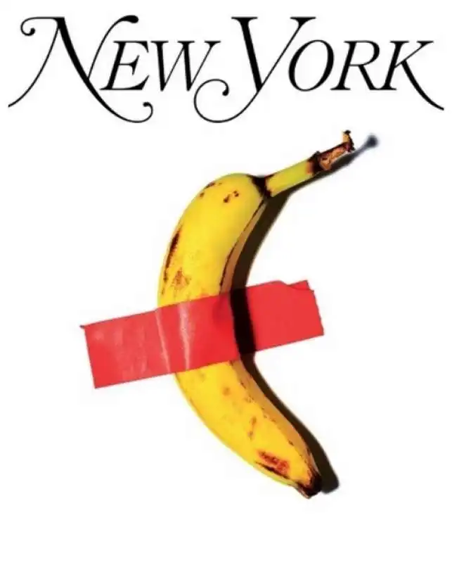  la banana di cattelan sul 'new york' 