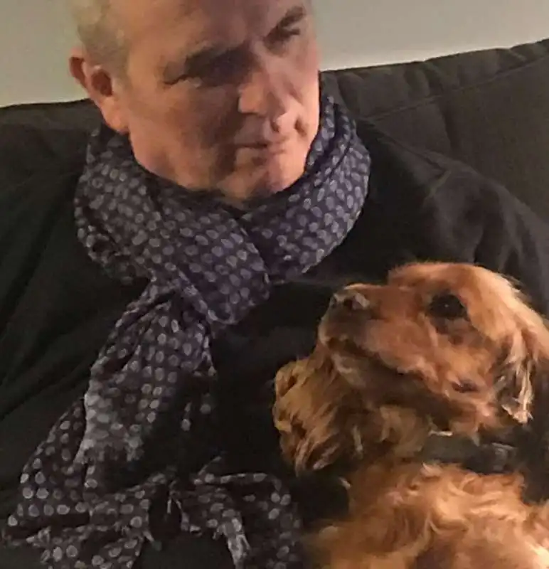 LAMBERTO SPOSINI CON IL CANE