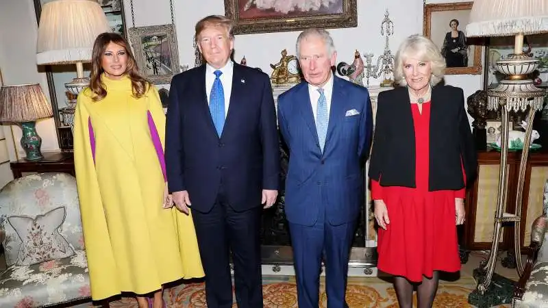 melania e donald trumo, carlo e camilla