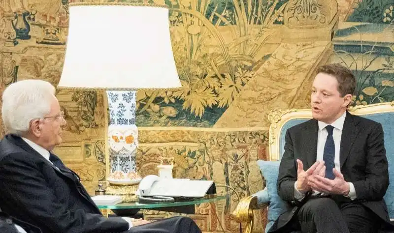 Sergio Mattarella e Andrea Ceccherini