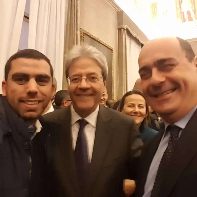 sulaiman hijazi marito di nibras asfa con gentiloni e zingaretti