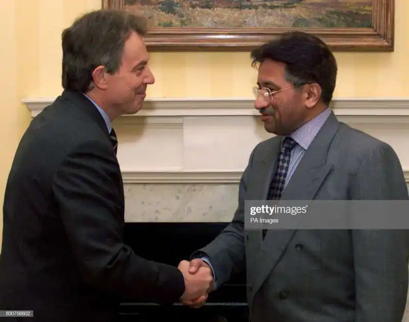 tony blair con pervez musharraf