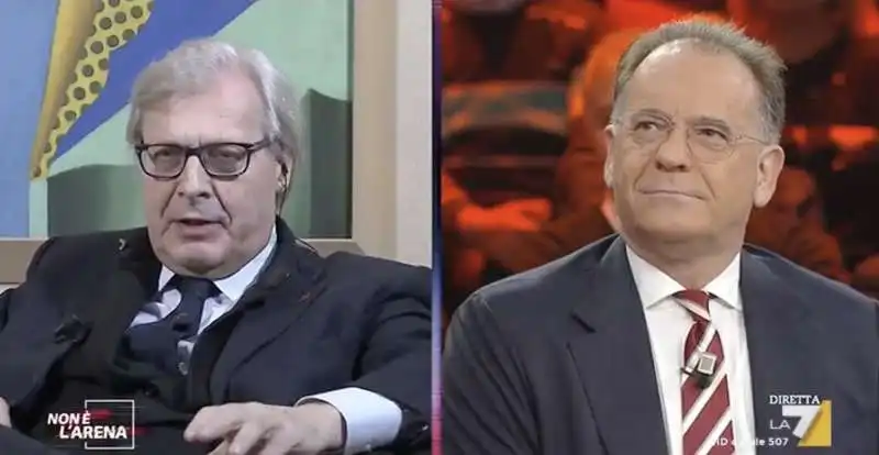 vittorio sgarbi vs alessandro cecchi paone a non e' l'arena 2