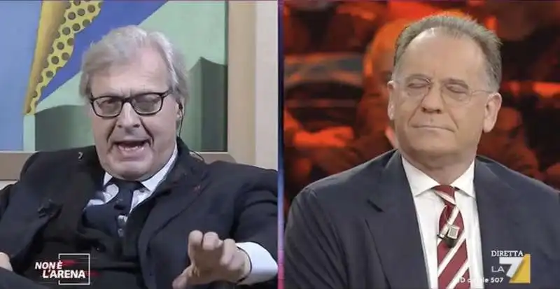 vittorio sgarbi vs alessandro cecchi paone a non e' l'arena 3